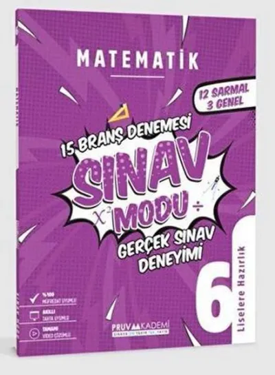 6. Sınıf Matematik Sınav Modu 15 Deneme