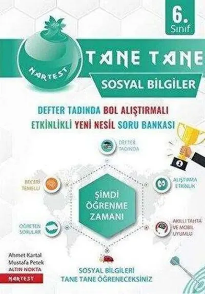 6. Sınıf Yeşil Tane Tane Sosyal Bilgiler Soru Bankası