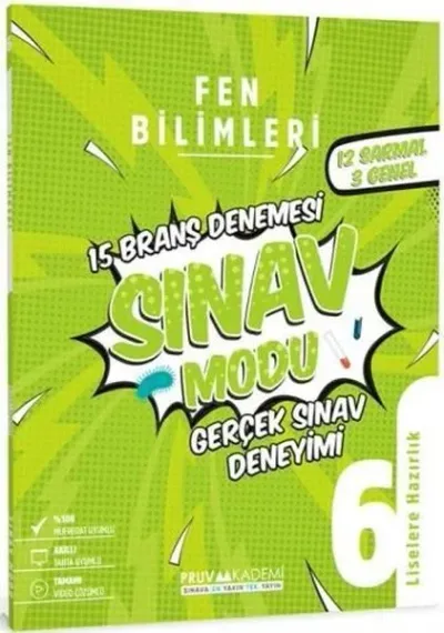 6. Sınıf Fen Bilimleri Sınav Modu 15 Deneme