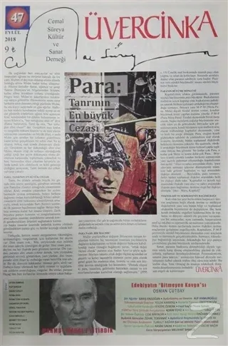Üvercinka Dergisi Sayı: 47 Eylül 2018