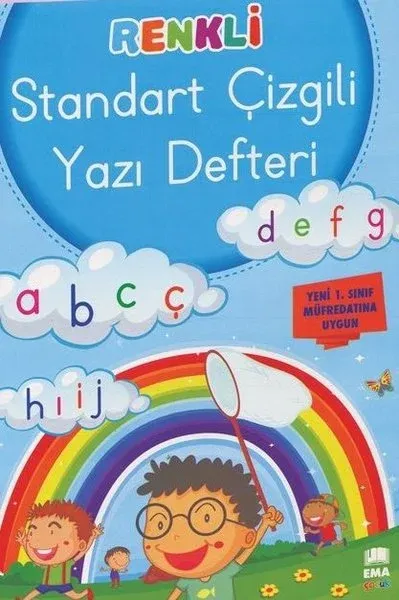 Renkli Standart Çizgili Yazı Defteri