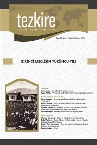 Tezkire Dergisi Sayı: 72 Nisan -Mayıs - Haziran 2020