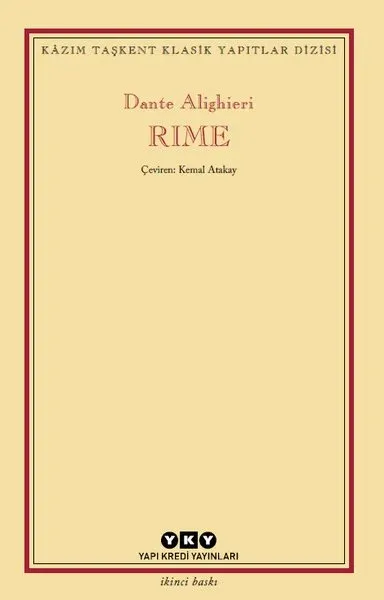 Rıme - Kazım Taşkent Yapıtlar Dizisi