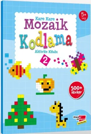 Sticker Okul Öncesi Kare Kare Mozaik Kodlama 2. Seviye