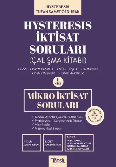 Hysteresis İktisat Soruları Cilt 1 - Mikro İktisat Tufan Samet Özdurak