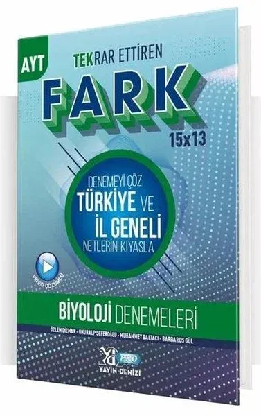 AYT Biyoloji Fark 15x13 Tekrar Ettiren Deneme
