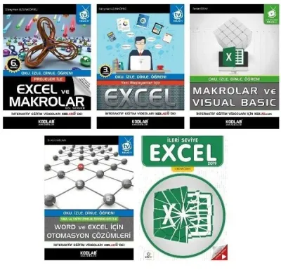Süper Excel Eğitim Seti - 5 Kitap Takım