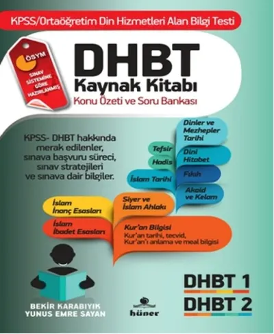 DHBT Kaynak Kitabı Konu Özeti ve Soru Bankası Bekir Karabıyık