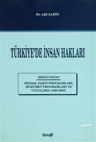 Türkiye'de İnsan Hakları 1. Kitap