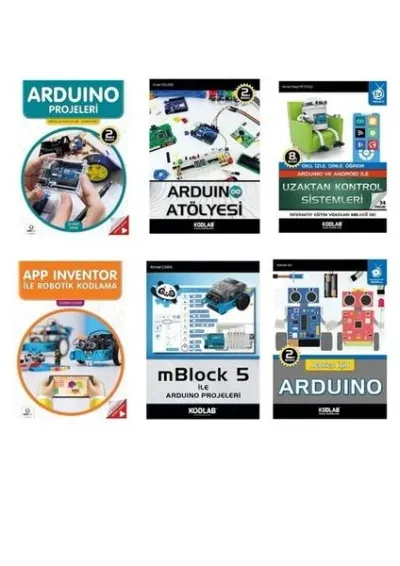 Arduino Programlama Eğitim Seti (6 Kitap Takım)