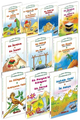 Kur’an-ı Kerim’den En Güzel Hikayeler (Renkli, 10 Kitap Set) Saniyasna