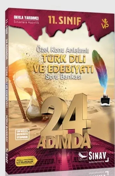 Sınav 11.Sınıf Türk Dili ve Edebiyatı 24 Adımda Özel Konu Anlatımlı Soru Bankası