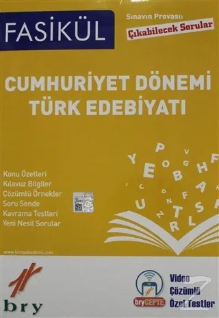 Sınavın Provası Çıkabilecek Sorular - Fasikül Cumhuriyet Dönemi Türk Edebiyatı