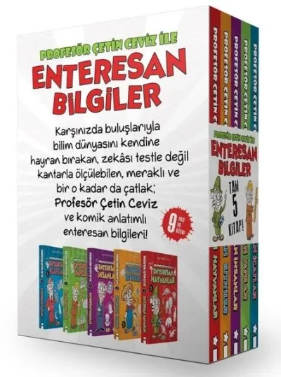 Enteresan Bilgiler Seti-Kutulu-5 Kitap Takım