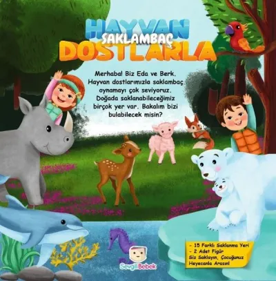 Saklambaç Kitabı - Hayvan Dostlarla (Ciltli)