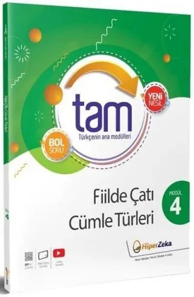8. Sınıf Türkçe TAM Teknik Analiz Modülleri 4 Fiilde Çatı ve Cümle Türleri