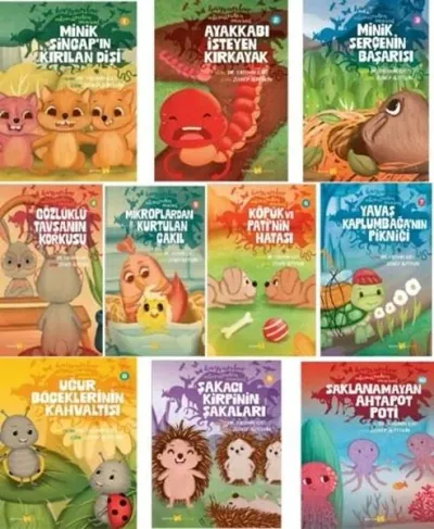 Hayvanlar Aleminden Masallar Seti - 10 Kitap Takım