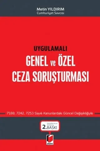 Uygulamalı Genel ve Özel Ceza Soruşturması (Ciltli)