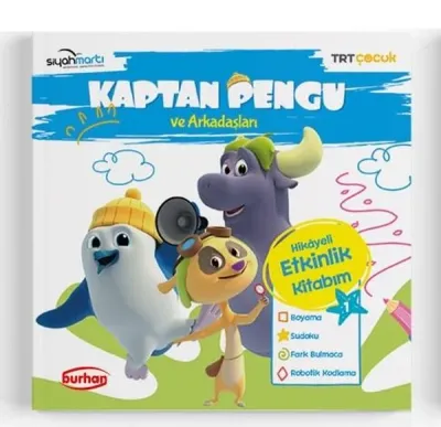 TRT Çocuk-Kaptan Pengu ve Arkadaşları Hikayeli Etkinlik Kitabım - 1