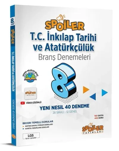 8.Sınıf T.C İnkılap Tarihi ve Atatürkçülük Branş Denemeleri