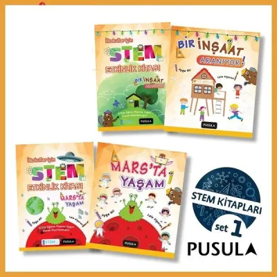 Pusula - İlkokullar İçin STEM Seti 1 - 4 Kitap Takım Ayşe Nil