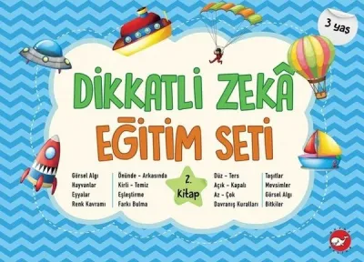 Dikkatli Zeka Eğitim Seti 2. Kitap (3 Yaş)