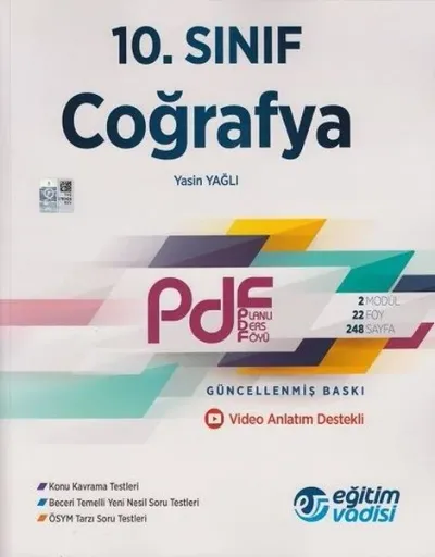 10.Sınıf Coğrafya  Pdf Planlı Ders Föyü Video Anlatım Destekli