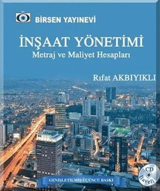 İnşaat Yönetimi Metraj ve Maliyet Hesapları