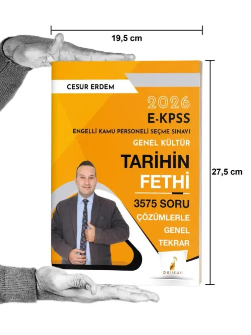 Pelikan Yayınları 2026 EKPSS Genel Kültür Tarihin Fethi 3575 Soru Çözü