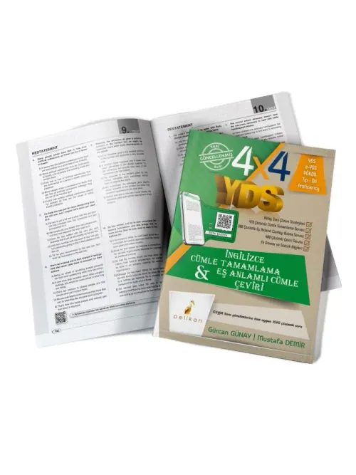 4x4 YDS Seti 1. Kitap Cümle Tamamlama, Çeviri ve Eş Anlamlı Cümle - ki