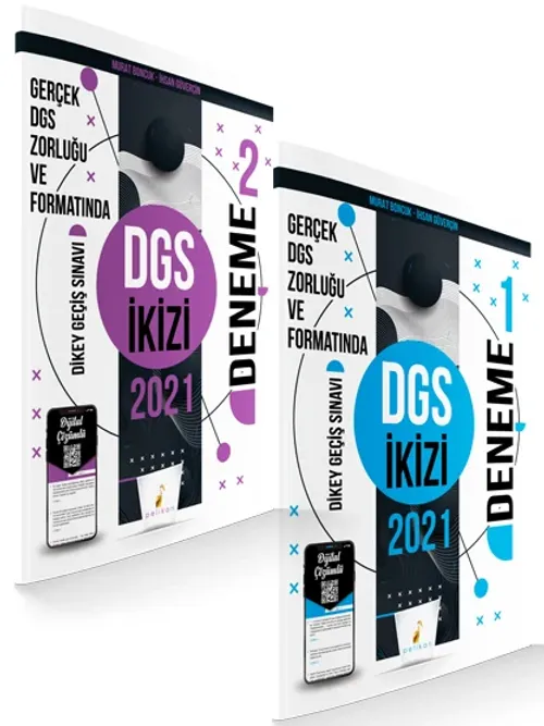 Pelikan Yayınları 2021 DGS İkizi 2 Özgün Deneme Sınavı Dijital Çözümlü