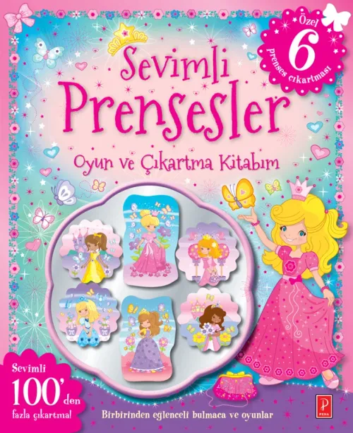 Sevimli Prensesler Oyun ve Çıkartma Kitabım - kitap Kolektif