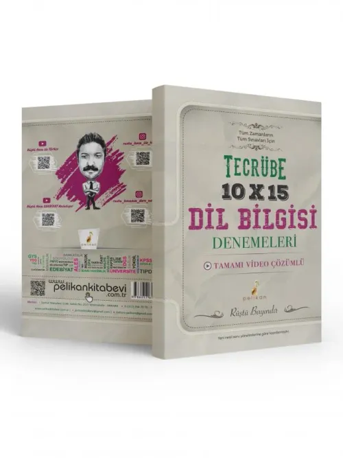 Tecrübe 10x15 Video Çözümlü Dil Bilgisi Denemeleri - kitap Rüştü Bayın