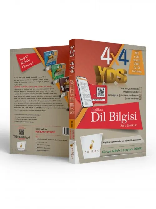 4x4 YDS Seti 4. Kitap İngilizce Dil Bilgisi Tamamı Çözümlü Soru Bankas