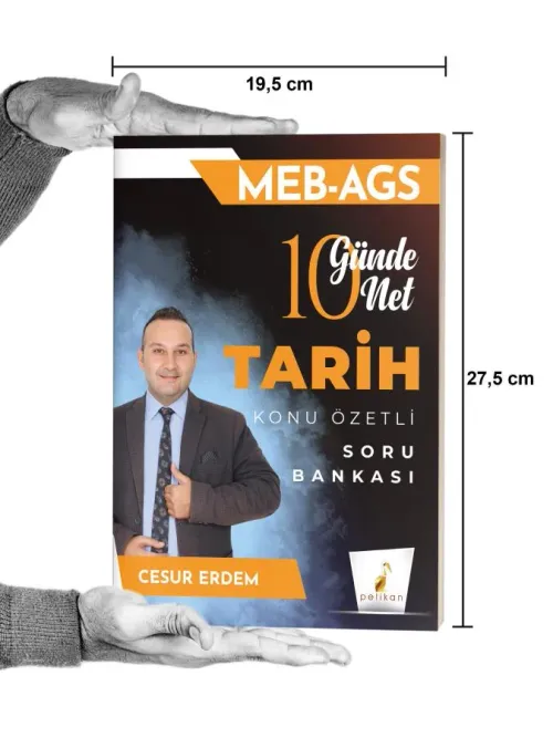 Pelikan Yayınları MEB - AGS 10 Günde 10 Net Tarih Konu Özetli Soru Ban