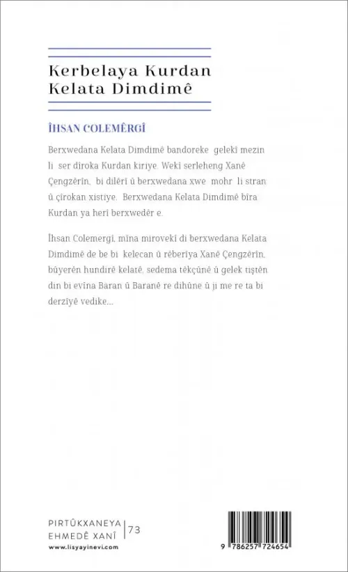 KERBELAYA KURDAN KELATA DIMDIME - kitap ÎHSAN COLEMÊRGÎ