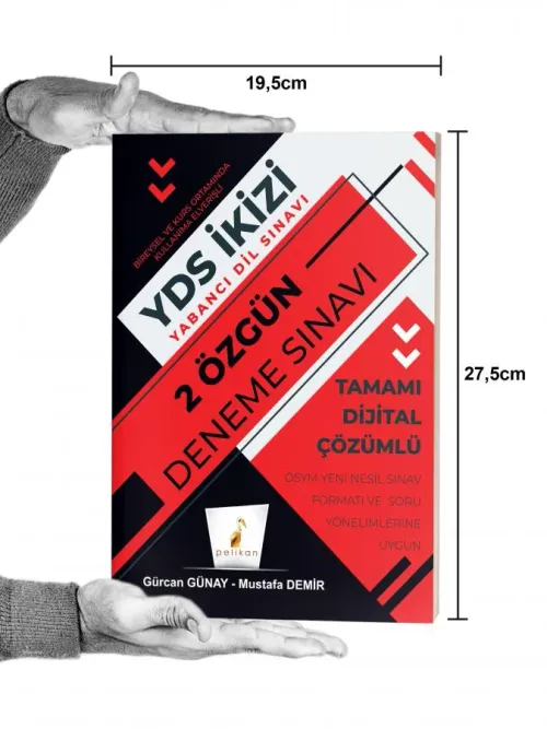 YDS İkizi 2 Özgün Deneme Sınavı Dijital Çözümlü - kitap Gürcan Günay