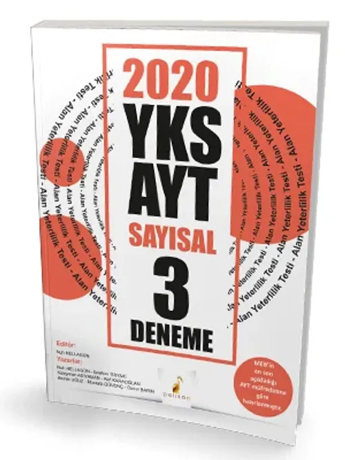 Pelikan Yayınları 2020 YKS AYT Sayısal 3 Deneme Sınavı