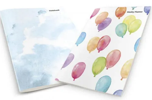 Colorful Balloons Planner & Notebook - kitap