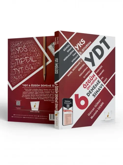 YDT İngilizce Çek Kopar 6 Özgün Deneme Sınavı Dijital Çözümlü - kitap 