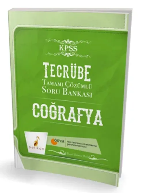 Tecrübe KPSS Coğrafya Tamamı Çözümlü Soru Bankası 2018