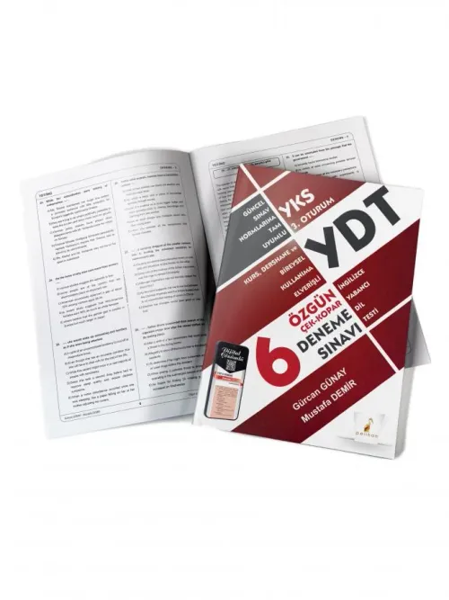 YDT İngilizce Çek Kopar 6 Özgün Deneme Sınavı Dijital Çözümlü - kitap 
