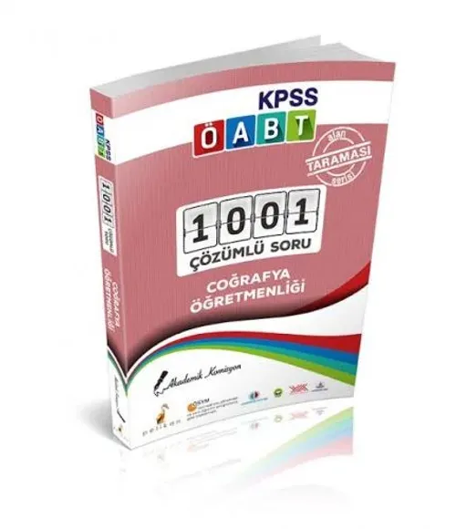 Pelikan Yayınları 2018 ÖABT Coğrafya Öğretmenliği Alan Taraması Serisi 1001 Çözümlü Soru