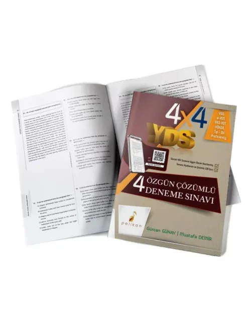 Pelikan Yayınları YDS 4x4 Özgün Çözümlü Deneme Sınavı - kitap Gürcan G
