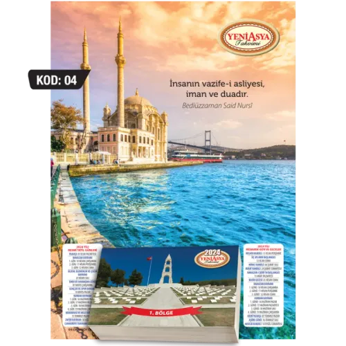 Yeni Asya Günlük Duvar Takvimi - kitap