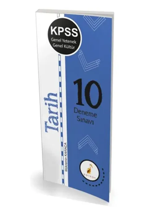 Pelikan KPSS Genel Yetenek Genel Kültür Tarih 10 Deneme Sınavı 2019