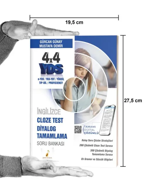 YDS İngilizce 4x4 Cloze Test Diyalog Tamamlama Soru Bankası - kitap Gü