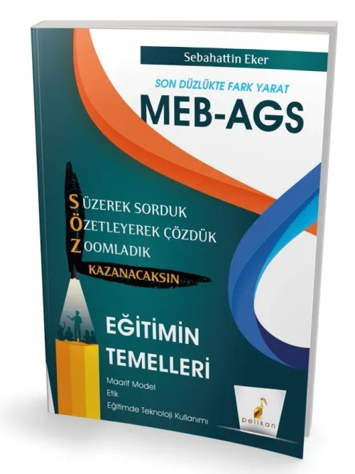Pelikan Yayınları MEB - AGS Hazırlık Eğitimin Temelleri Söz Kazanacaksın Soru Bankası