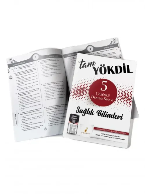 Pelikan Yayınları Tam YÖKDİL Sağlık Bilimleri Dijital Çözümlü 5 Deneme