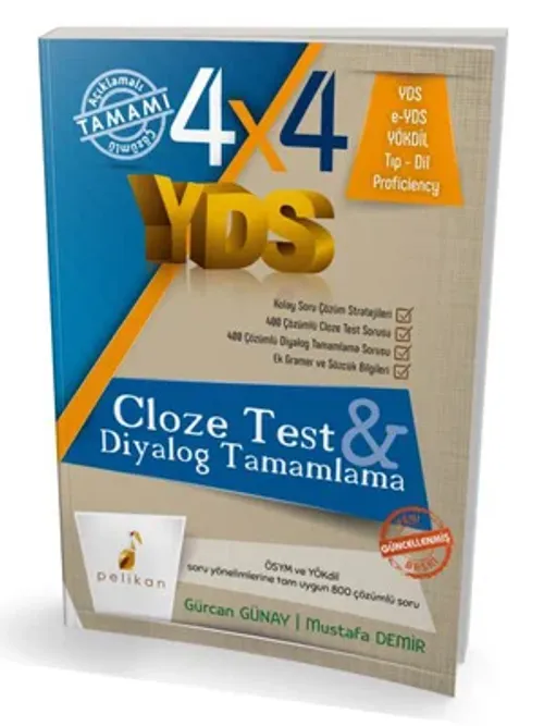 KELEPİR 4x4 YDS Seti 3. Kitap Cloze Test, Diyalog Tamamlama